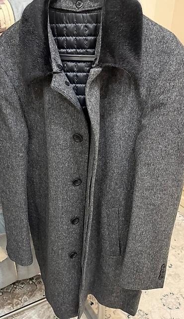 пальто виколо: Мужское пальто, 2XL, Palmonte, Новый, цвет - Серый, Самовывоз — 5