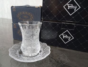 Mətbəx aksesuarları: Armudu stəkanlar, Bərkidilmiş şüşə, 12 ədədli dəst, Türkiyə