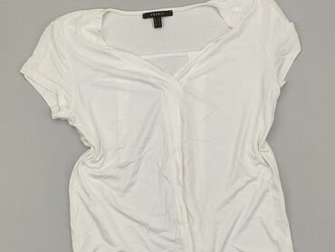 białe t shirty damskie z aplikacją: Футболка, Esprit, L, стан - Дуже гарний
