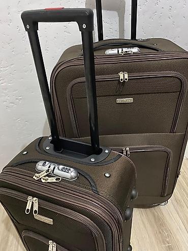 Чемоданы: Чемодан, Новый, Материал: Полиэстер, Маленький (до 40 л), На колесах — 6