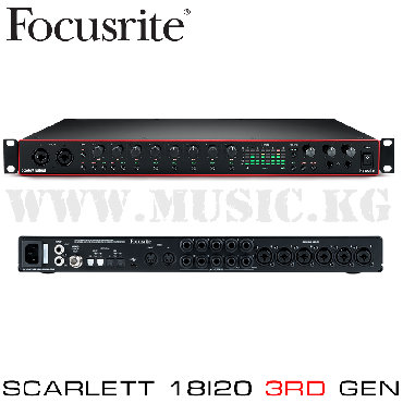 Гитары: Аудио интерфейс Focusrite Scarlett 18i20 3rd Gen Focusrite выпустила