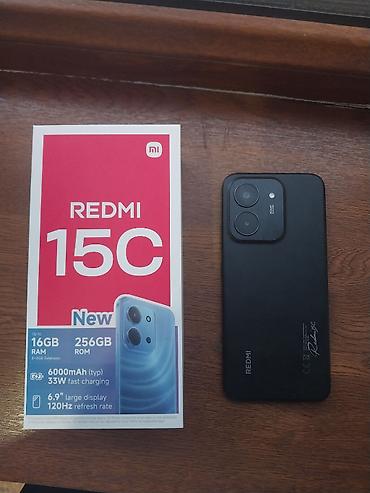 redmi 15: Redmi, Redmi 15C, Б/у, 256 ГБ, цвет - Черный — 1
