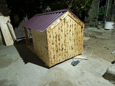 Yuvalar: Taxta it evi (yığılma mərhələsində) - Material: qalın kontrplak və — 11