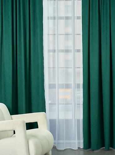 Шторы и занавески: ШТОРЫ .Портьеры из плотной ткани с универсальной шторной лентой - — 2