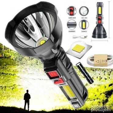 Lov i ribolov: Takticna super jaka baterijska LED lampa 100000lm Karakteristike — 1