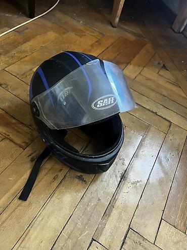 kask satın al: Mot motosiklet dəbilqəsi – SAFE markası, açıq üzlü (open-face) tip — 1