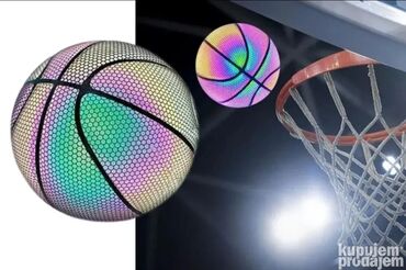 Rekviziti za vežbanje: Prava svetleca lopta za kosarku holgramska hologramska košarkaška — 5