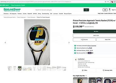 Rekviziti za vežbanje: Prince Precision Approach Titanium teniski reket - Materijal — 18