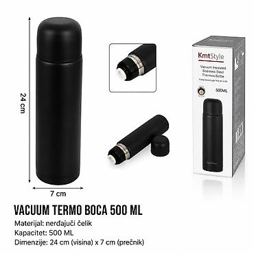 KMT Crna vakumska boca 2407417 Elegantan termo bokal/boca od