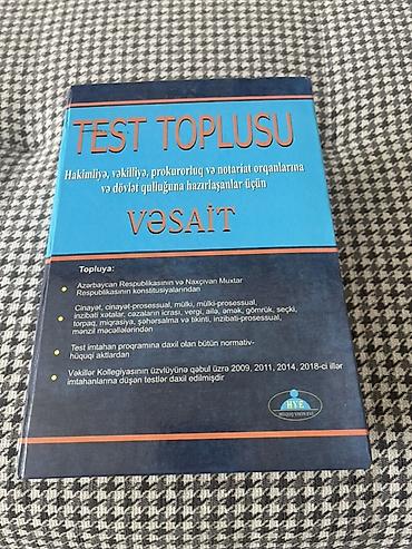 Testlər: Məhsul: “Test Toplusu – vəsait” Nəşriyyat: HYE – Hüquq Yayınevi — 1