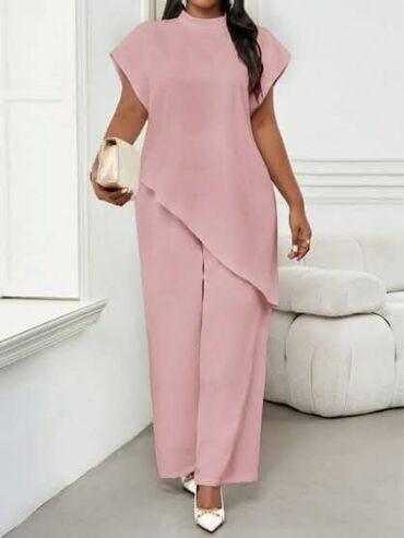 Kompleti: 💫Ženski komplet – asimetrična bluzica i široke pantalone ✅Cena — 8