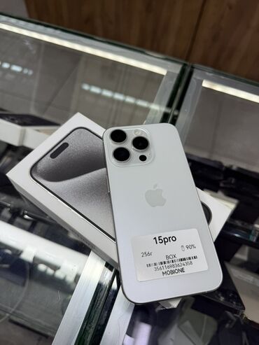 бу телефоны в бишкеке редми: IPhone 15 Pro, Жаңы, 256 ГБ, Ак, Куту, Бөлүп төлөө менен, 90 %