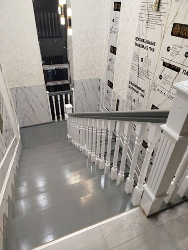 Деревянные лестницы: Деревянная лестница Для дома, Бесплатная консультация, Вид дерева: Грецский орех, Стиль: Хайтек — 24