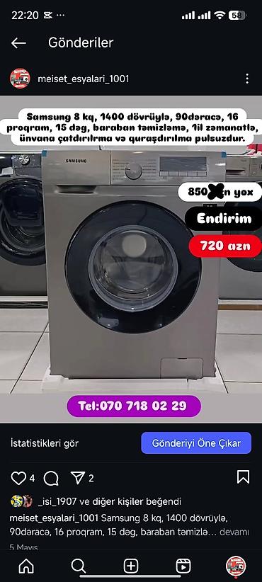 Paltaryuyan maşınlar: Paltaryuyan Anbardan satiş.Qimətlər aşagida qeyd olunub.Ünvana — 100