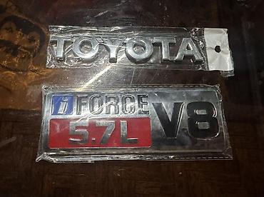 значки тойота: Шильдики (декоративная эмблема, логотип) Toyota iForce V8 2шт — 1