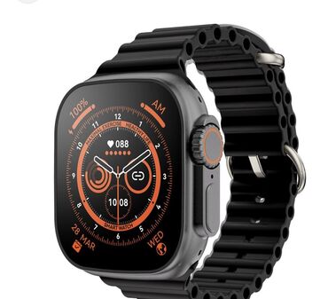 Наручные часы: Продаю Smart Watch 8 ultra черный,состояние идеальное.В комплект идет