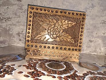 Sandıqlar: Taxta oymalı dekorativ qutu - Material: bərk ağac - Üst hissə: əl — 4