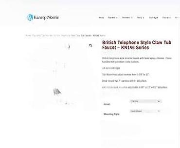 Slavine: Britanski „telephone style” set za kadu – slavina sa ručnom tuš — 11