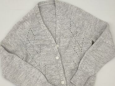 szara marynarka damska h: Women`s knitwear, size S (EU 36)