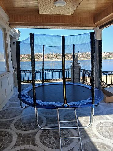 Batutlar: Uşaq və böyüklər üçün təhlükəsizlik torlu bağ/balkon batutu - Dairəvi — 2