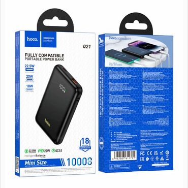 зарядка для акумулятора: Q21 Great, портативный аккумулятор, 10000mAh, Type-C вход, один Type-C