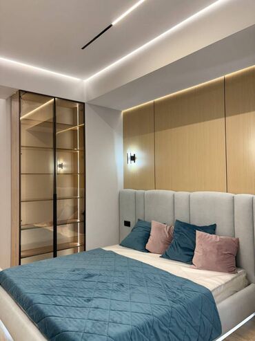 дом асанбай: 2 комнаты, 80 м², Элитка, 6 этаж, Евроремонт