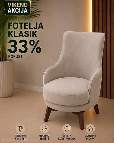 ikea ormari za sobu: Fotelja Klasik modernog i elegantnog dizajna, idealna za dnevni — 1