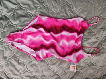 new yorker jednodelni kupaci: S (EU 36), Polyester, Geometrical, color - Pink