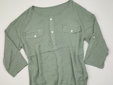 zielone bluzki z falbanką: Bluzka Damska, L, stan - Bardzo dobry