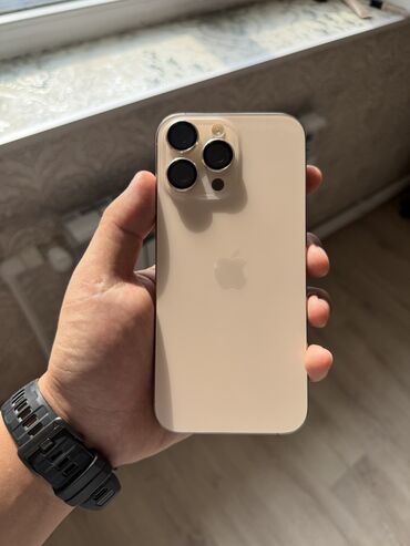 поко ф4 про: IPhone 16 Pro Max, Б/у, 256 ГБ, Desert Titanium, Зарядное устройство, 95 %