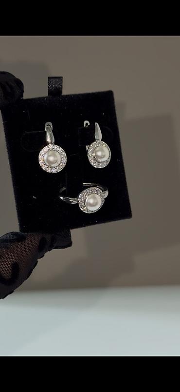 Серебряные наборы украшений: Набор украшений, Проба 925, Женские, Новый — 1