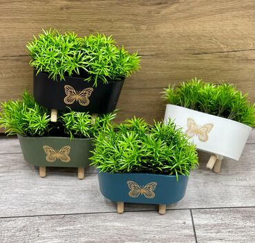 Süni güllər: Dekor dibçekler — 21