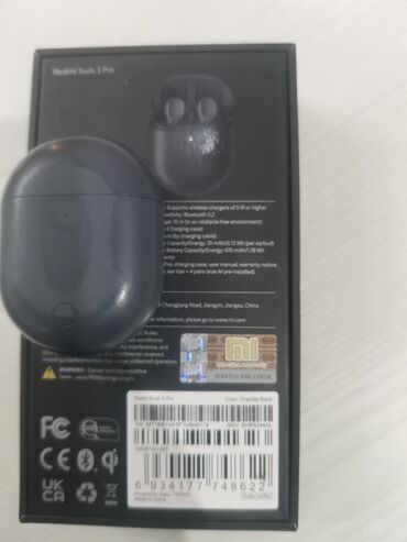 зарядный кейс для наушников: Xiaomi Redmi Buds 3 Pro (цвет: Graphite Black) - Беспроводные