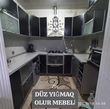 mətbext mebeli: *MƏTBƏX mebeli :-TƏCİLİ SATILIR*‼️ Düz yığmaq olur mebeli QİYMƏT:-550₼