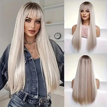 Perike i klipse: Perika sa šiškama – duge frizure u više boja - Stilovi: ravna ekstra — 14