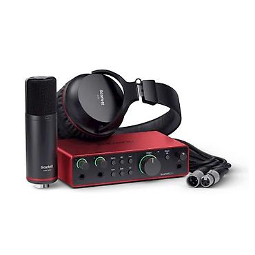 Səs kartları: Məhsul: Səs kartı Focusrite Scarlett 2i2 Studio 4th Gen (dəst) Brend — 1