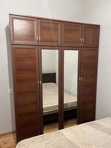 ucuz sfaner: İşlənmiş, Açılan, 4 qapılı Düz dolab, Qarderob, paltar dolabı