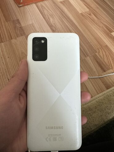 самсунг телфон: Samsung Galaxy A02 S, Б/у, 32 ГБ, цвет - Белый, 2 SIM at lalafo.kg самсунг телфон: Samsung Galaxy A02 S, Б/у, 32 ГБ, цвет - Белый, 2 SIM