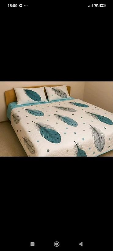 Ćebad i pokrivači: ✔ Bračni set • Čaršaf: 220×230 cm • Jorganska navlaka (step-deka) — 5