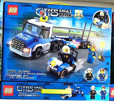 LEGO tipli konstruktor dəstləri: 🚓🚨 Nəhəng Polis, SWAT və Səyahət Karvanı Konstruktorları – Lego City — 3