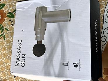 battery: MASSAGE GUN – əl masaj aparatı Xüsusiyyətlər: - Simsiz, portativ — 2