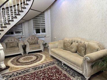 бу шыфанер: Комплект мягкой мебели, Б/у, Самовывоз, цвет - Бежевый