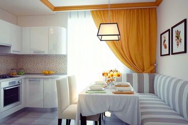 2 комнатный квартира: 1 комната, 45 м², С мебелью