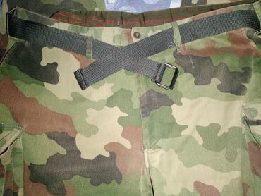 svečane pantalone: Trousers, 2XL (EU 56), color - Khaki