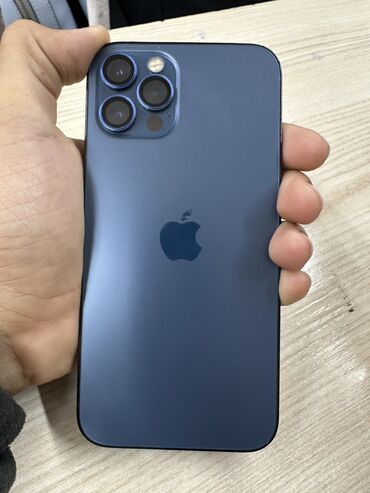 айфон 13 цена бишкек бу: IPhone 12 Pro, Колдонулган, 256 ГБ, Pacific Blue, Заряддоочу түзүлүш, Каптама, Кабель, 88 %