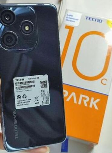 tecno spark: Tecno Spark 10C, 128 GB, rəng - Qara