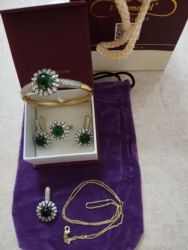 Bijuteriya dəstləri: Kanpilet italiyan qızıl suyuynan suya davamlı dəyərindən aşagı satılir — 12