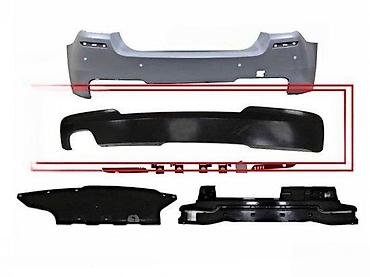 Exhaust Tips: DIFUZOR ZA ZADNJI M BRANIK BMW F10 M-TECH | Difuzor sa auspusima na — 3
