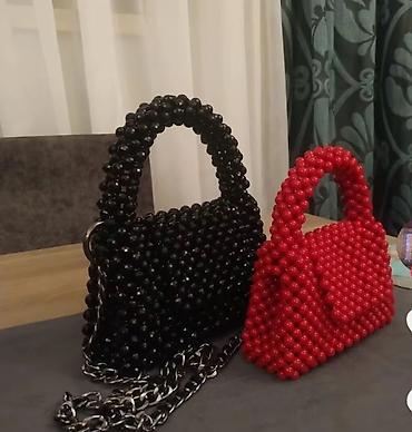 bel çantalari: Boncuklu əl işi çanta kolleksiyası - Material: yüksək keyfiyyətli — 2