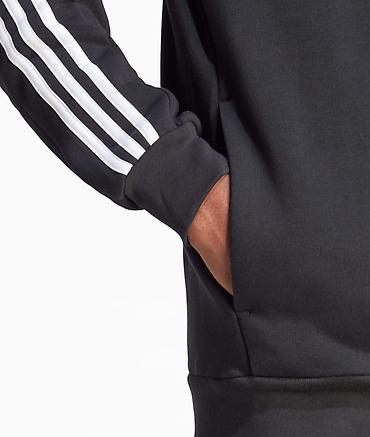 fleece: Мужская толстовка, S, M, Adidas, Новый, цвет - Черный, Самовывоз, Платная доставка — 4
